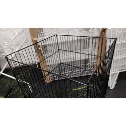 Корзина розкладна 60х60х80см (чорна)